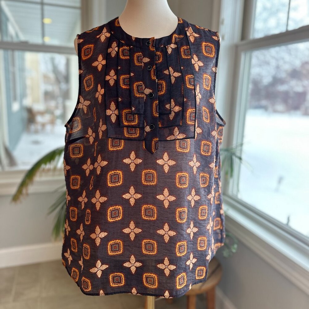Cabi Louis Sleeveless Blouse Top - Size XL